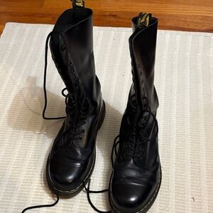 Dr. Martens Black High-Top Combat Boots